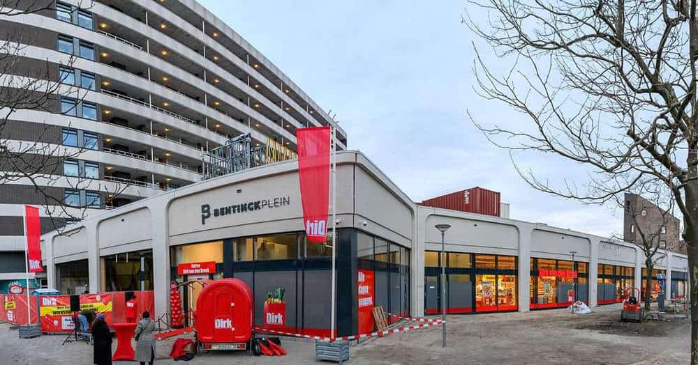 Reopening of Dirk supermarket Bentinckplein Rotterdam